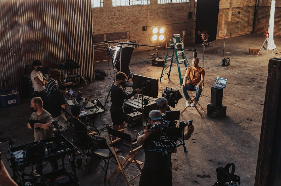 film set behind the scenes