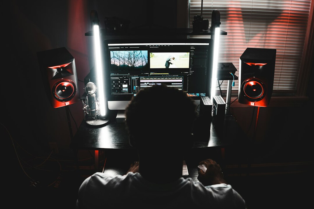 video editing software on computer