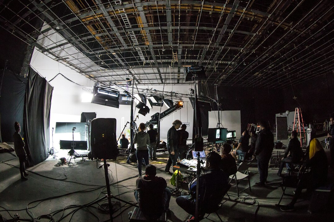 film set behind the scenes