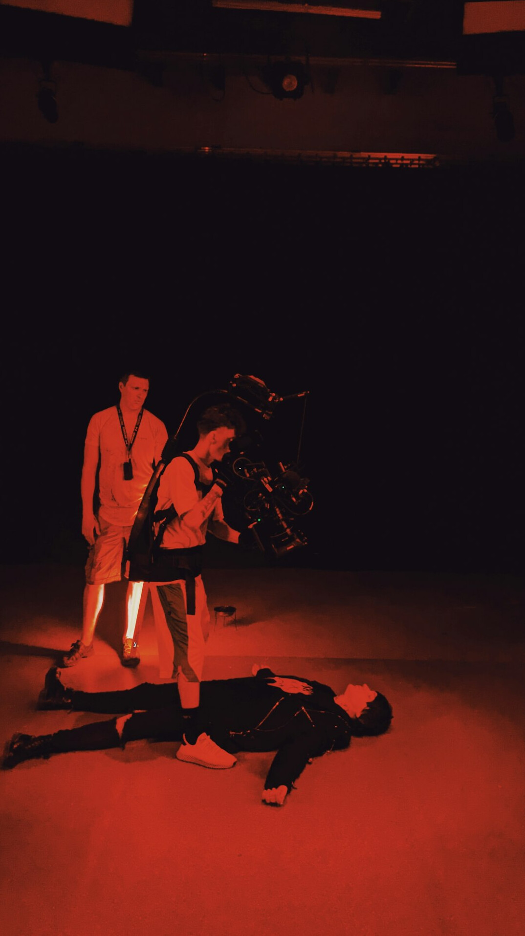 dramatic lighting in movie scene